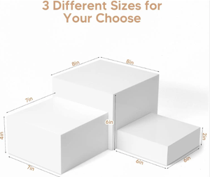 Buffet comida postre 8 pulgadas caja <span class=keywords><strong>estrecha</strong></span> elevador acrílico blanco comida soporte de exhibición - Product Image 5