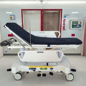 Width-Adaptive Commercial Durable Multi-Function <strong>Transfer</strong> <strong>Trolley</strong> with Hydraulic Lift &amp; Collapsible Guardrails - Product Image 5