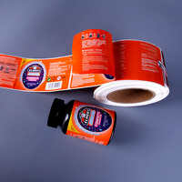 Autocollant double face pliable personnalisé holographique multicouche imperméable pour cosmétiques et parfums