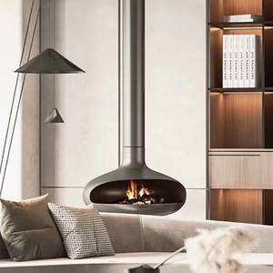 <span class=keywords><strong>Cheminée</strong></span> à éthanol <span class=keywords><strong>suspendue</strong></span> en acier de 1200 mm, moderne et autoportante, avec chauffage pour une utilisation en intérieur dans les hôtels et les villas, bon <span class=keywords><strong>prix</strong></span> - Product Image 2