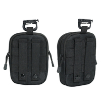 Pochette Tactique EDC Molle pour Outils, Étui de Ceinture pour Téléphone avec Anneau en D, Pochette de Transport pour Smartphone