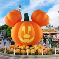 Citrouille d'Halloween géante personnalisable gonflable pour la décoration intérieure Fêtes d'Halloween et événements en plein air