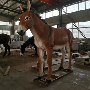 Cuộc Sống tùy chỉnh kích thước animatronic lừa cho trong nhà/ngoài trời sử dụng trong trang trại Zoo phiêu lưu công viên hoặc trung tâm mua sắm trang trí - Product Image 2