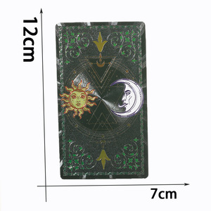 Cartes à jouer personnalisées en PVC imperméable avec impression couleur dorée, motif soleil et lune, nouvelle collection, vente en gros - Product Image 5