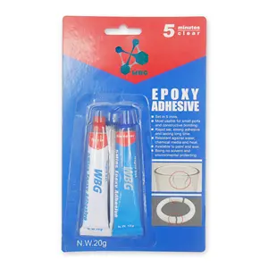WBG-<span class=keywords><strong>pegamento</strong></span> líquido AB adhesivo epoxi, 5 minutos, 25ml, transparente, doble componente - Product Image 1
