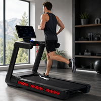 Tapis roulant commercial K-FIT GSTA-5810, moteur AC 7KW, inclinaison automatique à 25 niveaux, 22KM/H, plateau large de 580mm, salle de sport à domicile