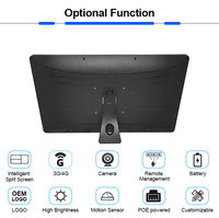 Maxway Android CMS Software 21.5 Inch Lcd Touchscreen Advertising Monitor Display Digital Signage