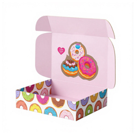 Boîtes d'emballage pour gâteaux et donuts pour pâtisserie, avec logo personnalisé, boîtes en papier pour muffins, biscuits, emballages alimentaires, bonbons, boîtes à collation, OEM