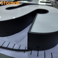 Enseigne extérieure lumineuse à LED pour bâtiment, enseigne extérieure pour vitrine de magasin, enseigne extérieure pour boutique, enseigne à lettres en relief, enseigne de devanture de magasin