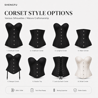 Corset de luxe gothique vintage pour femme, à lacets sur le devant, avec baleines en acier spirales, style gilet, par un fabricant de mode