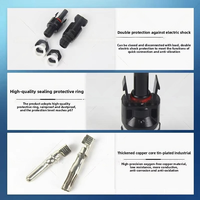 Photovoltaik MC4-Panel-Typ Combiner Box Wechselrichter-Anschluss Stecker/Buchse Kupfer IP67 Wasserdichter Stecker für neue Energien