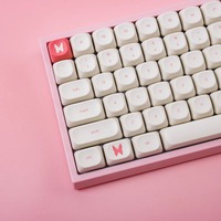 Capuchons de touches de clavier en forme de fleur, profil M-oa, par sublimation PBT, pour clavier mécanique 61/64/68/104/108