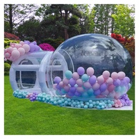 Piscine à balles commerciale gonflable maison à bulles pour enfant grande maison de rebond bon marché cavalier saut plein d'entrain château videur grand menton