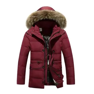 2022 New Arrived Winter Windproof Warm Men's Parka Down Jacket With Fur Hood LS-001