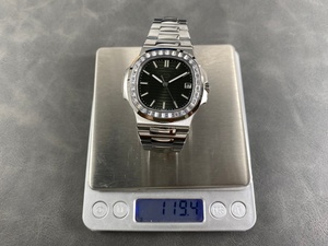 Reloj mecánico impermeable de súper calidad, 40 mm, fábrica DDF, movimiento 330, 5711, reloj de buceo con diamantes, 119 g - Product Image 1