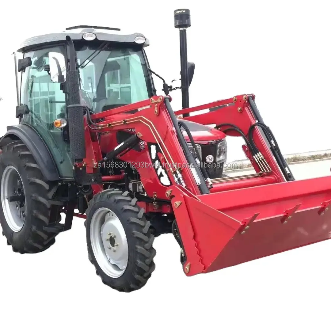 Kufarming M954 95hp tarım makineleri ile yeni tekerlekli traktör Mini kompakt yükleyici ikinci sağlanan FR amerika birleşik devletleri çiftlik arazi