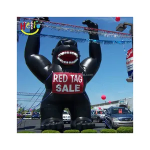 Inflatable Monkey Inflatable Black Custom Logo Advertising Inflatable Monkey Giant Black Inflatable Gorilla