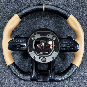 Volante de Fibra de Carbono en Oferta para <span class=keywords><strong>Mercedes</strong></span> Benz W204 W205 W213 W219 W222 A45 E63 Gle Gls Amg Gt C63 E63 S63 G63 - Product Image 1