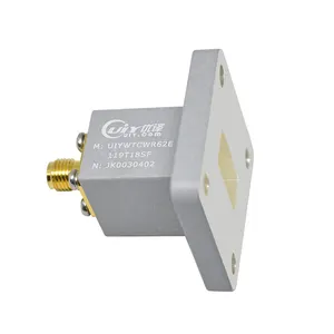 End Launch 180 Degree Ku Band 11.9 to 18.0 GHz RF Waveguide to Coaxial Adapters WR62 BJ140