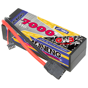 GNB GAONENG 7000MAH 3S 11.1V 140C XT90 RC แบตเตอรี่ลิโป้ 1:10 1:8 สเกล RC รถเคสแข็งแบบมีสาย - Product Image 1
