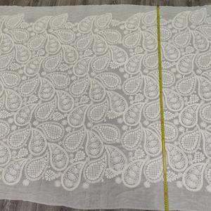 新しいレトロコットン刺繍3Dリボン刺繍メッシュグリッド生地 - Product Image 4