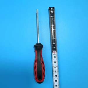 Destornillador mini tipo granada de mano de 3 pulgadas, rojo y negro, destornillador de cabeza plana, destornillador antideslizante, 1 o 2 yuanes - Product Image 2