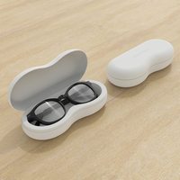 Vente en gros d'étuis à lunettes biodégradables canne à sucre étui à lunettes double couche emballage étui à lunettes de soleil écologique