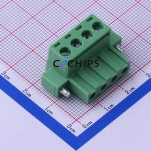 KF2EDGKM-5.0-4P Plug-in Terminal Block P=5mm Connector Plug Screw Fixing 1x4P 5mm - Product Image 1