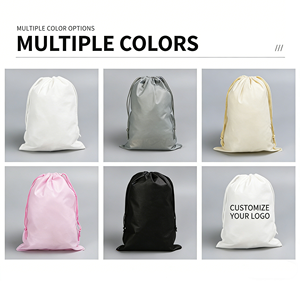 IDEA GIFT Custom <b>Drawstring</b> Bags with Logo custom <b>Drawstring</b> sack Outdoor Gift <b>drawstring</b> bag Washable Reusable Simple Style - Product Image 2