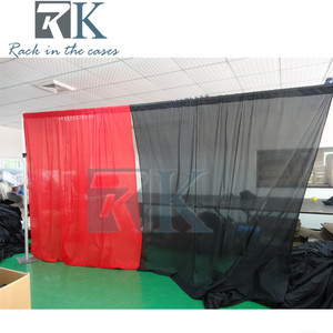 Extendable Pipe and Drape with Black and Red Curtains Wedding <b>Backdrop</b> <b>Stand</b> supplies - Product Image 2