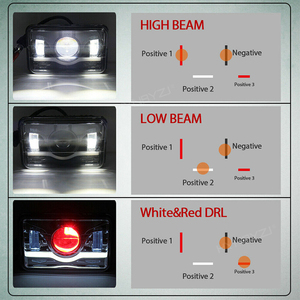 Auto Accessoires Hi/Lo Beam Drl <span class=keywords><strong>4X6</strong></span> 45W <span class=keywords><strong>4X6</strong></span> Led Koplamp Voor Auto Motorfiets Truck Off-Road Jeeps