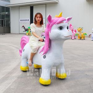 Trottinette Électrique Licorne de Simulation pour Enfants - Scooter d'Amusement Mécanique pour Centres Commerciaux/Places Publiques - Product Image 2