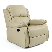 Canapé-lit inclinable massant en cuir surdimensionné à siège unique pour salon et home cinéma, mobilier contractuel, achat en gros direct usine