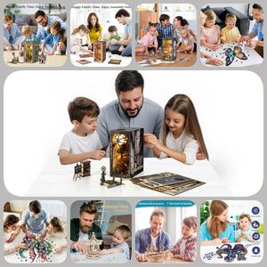 Rompecabezas de madera Hamaileon 3D, marco de fotos DIY, Rincón de libro, mercado sin explotar, decoración del hogar, regalo para adultos/adolescentes, modelo en miniatura - Product Image 6