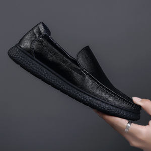 Zapatos de Hombre de Cuero Genuino Natural Sin Cordones, Mocasines de Cuero Vacuno Puro, Zapatos de Conducir Suaves para Hombre - Product Image 5