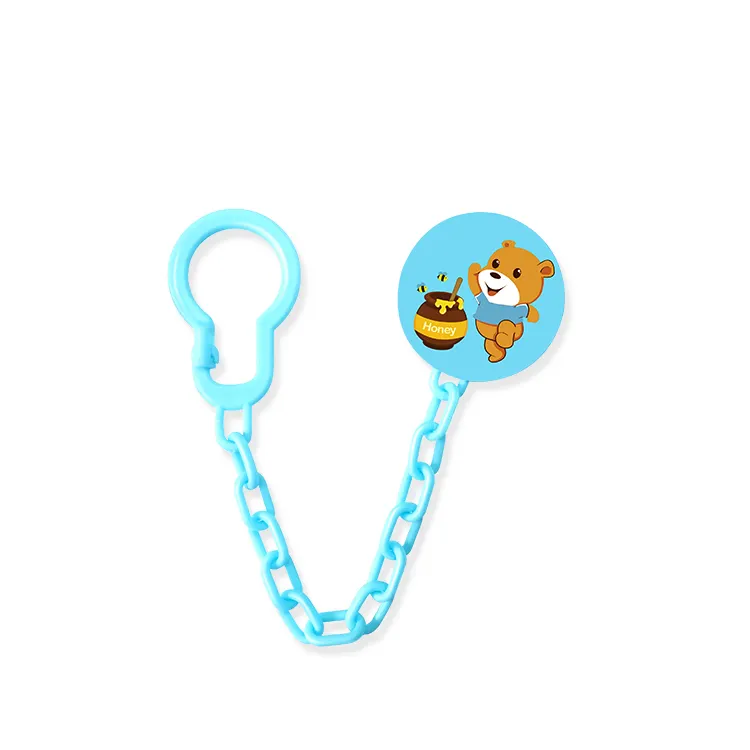 Manufacturers ABS Cute Baby Pacifier Clip Baby Soothers Chain Clip Holder