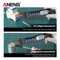 ANENG A3003 Multimeter Digital Tipe Pena Layar 4-Digit 600V AC/DC Pengukur Tegangan Resistansi Kapasitansi Hz Tester Baterai Lemah