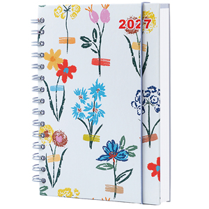 สมุดวางแผนรายวันแบบรายละเอียด ปี 2027 ตารางเวลารายชั่วโมง ตั้งแต่ 8 โมงเช้า ถึง 5 โมงเย็น ช่วยให้จัดระเบียบ ปกแบบสันเกลียว กระดาษสำหรับวางแผนรายสัปดาห์และรายเดือน ของขวัญเพิ่มประสิทธิภาพการทำงาน - Product Image 6