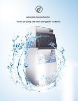 Machine à glaçons électrique commerciale 150 kg Refroidissement par eau et air Prix d'usine Facile à utiliser
