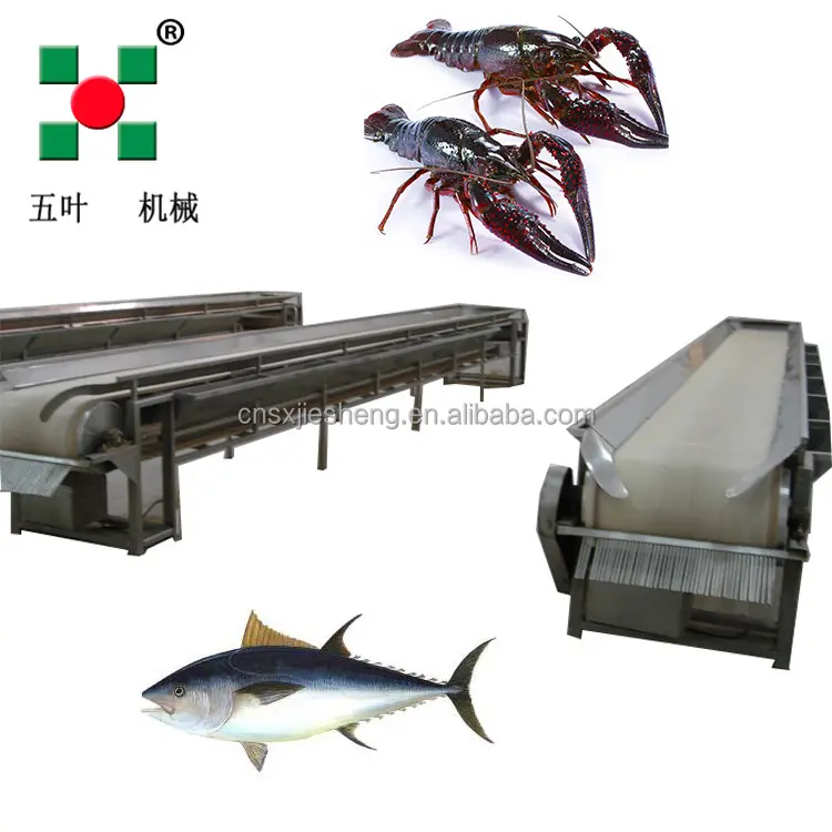 जमे हुए समुद्री भोजन उत्पादन लाइन मछली ठंड उत्पादन लाइन जल्दी ठंड उपकरण जमे हुए समुद्री भोजन जमे हुए मछली उत्पादन लाइन