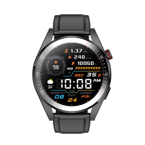 블루투스 음악 및 통화 기능을 위한 아몰레드 스크린이 있는 스마트 워치 혈압 및 산소 모니터링 가죽 밴드 - Product Image 1