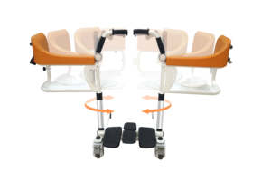 Thiết kế mới di động y Tế Thủy lực di chuyển nhà vệ sinh bệnh nhân Giao thông vận tải Lift chuyển ghế di chuyển commode xe lăn - Product Image 2