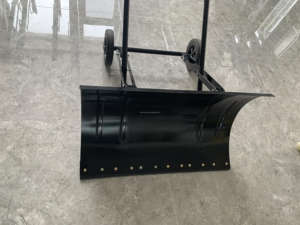 Schnees chieber Schnees chaufeln mit einstellbarer Höhe und Winkel Schnee räumung mit 30 "x 16" Klingen pflug - Product Image 5