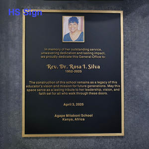 Señal Hongsen, placa sólida <span class=keywords><strong>de</strong></span> aluminio y latón, <span class=keywords><strong>grabado</strong></span> 3D, <span class=keywords><strong>grabado</strong></span> curvo, placa conmemorativa militar, placa conmemorativa <span class=keywords><strong>de</strong></span> gran hombre - Product Image 2