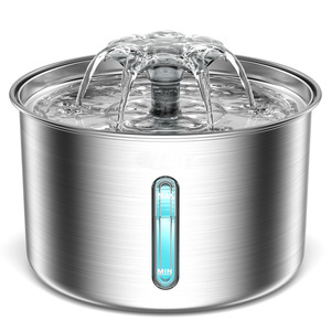 Fontaine à eau pour animaux de compagnie en acier inoxydable 304, distributeur intelligent pour chats et chiens, fontaines à boire électriques détachables - Product Image 1
