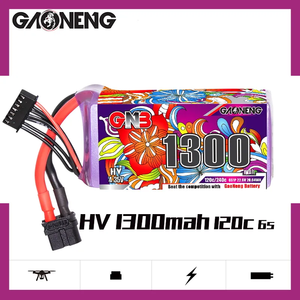 Batterie GAONENG GNB LiHV 6S 22.8V 1300mAh 120C XT60 pour kit de drone, spéciale pour les drones à aile fixe ultra-petits télécommandés - Product Image 6