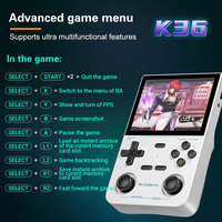 Cadeau Console de jeu portable 16000 + 3.5 pouces Lecteur vidéo de poche open source 64GB K36 R36S Consoles de jeu vidéo rétro portables