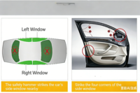 Multifunctional 2-in-1 Car Safety Hammer - Emergency Escape Tool, Window Breaker & Solid Rescue Hammer for Vehicles