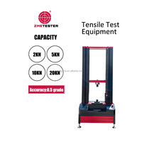 Venta caliente 20KN máquina de prueba de tracción probador de resistencia a la tracción de goma ASTM D412 equipo de máquina de prueba Universal