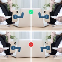 Support magnétique flexible en alliage d'aluminium pour téléphone portable et écran d'ordinateur portable, idéal pour bureau et lit